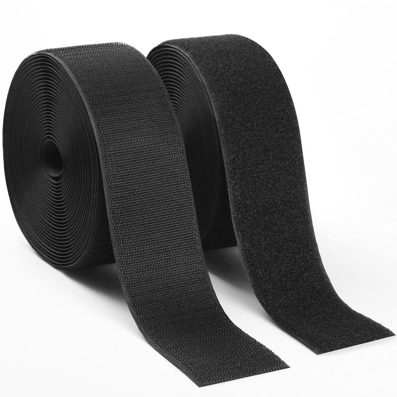 QTBLY 2in x 20ft | Sew On Hook and Loop Strips for Fabric | Non-Adhesive Hook & Loop Roll for Clothes Sewing - Image 1